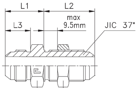 Соединение PD JIC 9/16" CAST