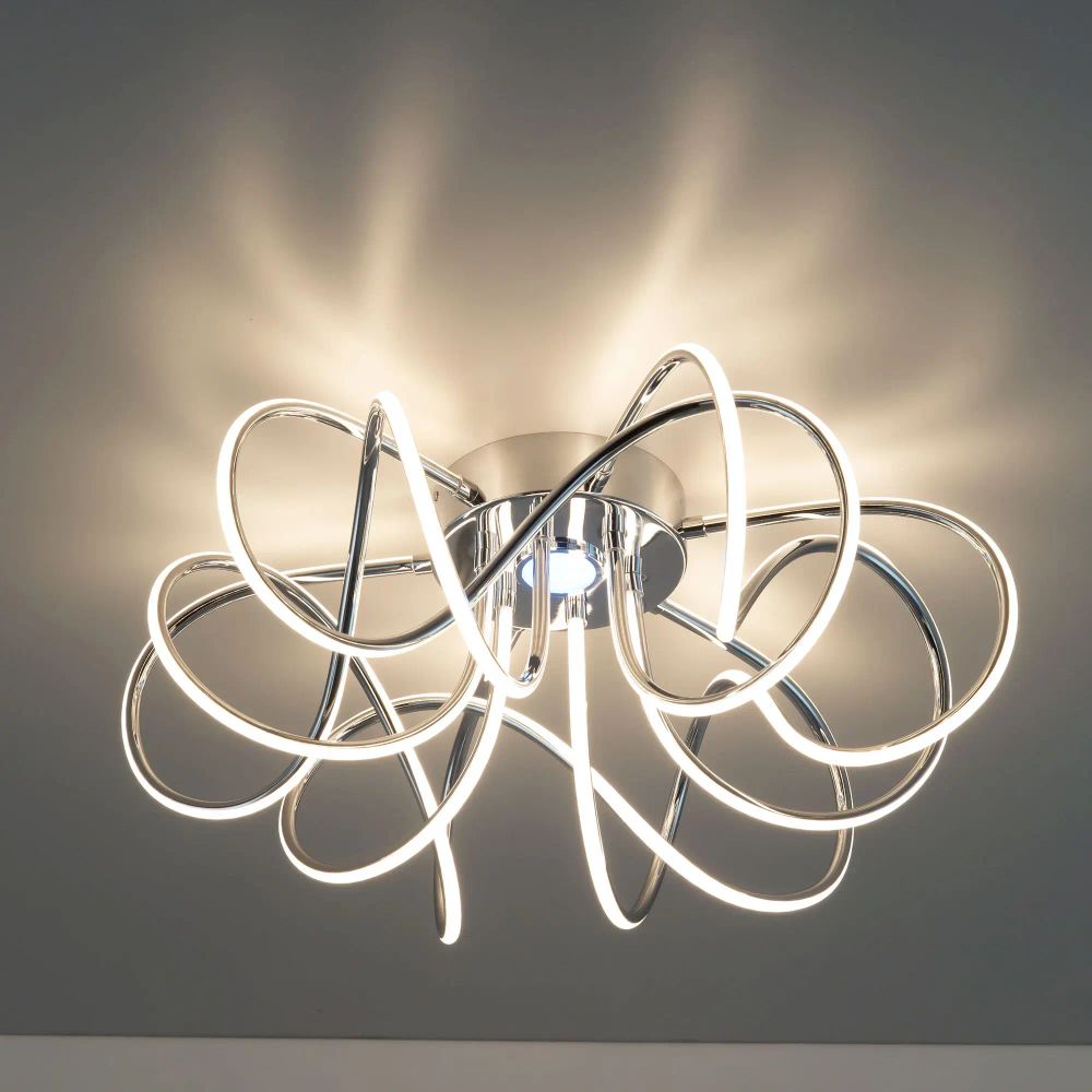 Citilux Мишель CL229161 RGB Люстра светодиодная с пультом Хром