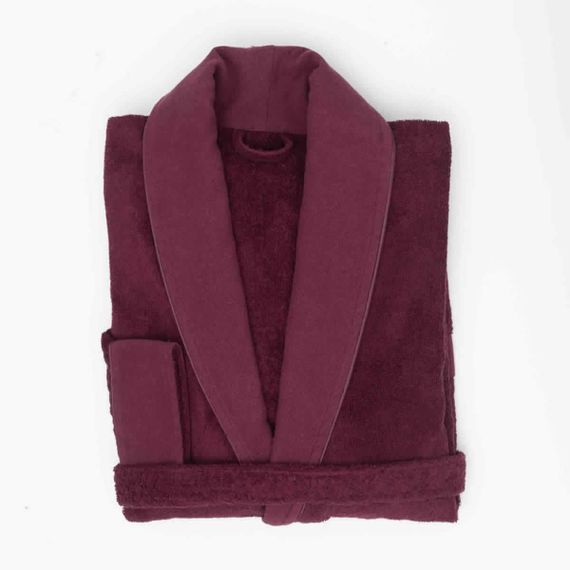 Мужской  махровый халат MODAL бордовый Tivolyo Home