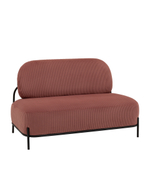 Диван Стоун велюр рельефный коралловый