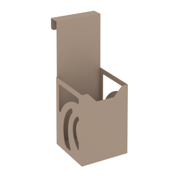 Навесной стакан для ручек и карандашей MAN-01 Металл Мокко 80*100*200