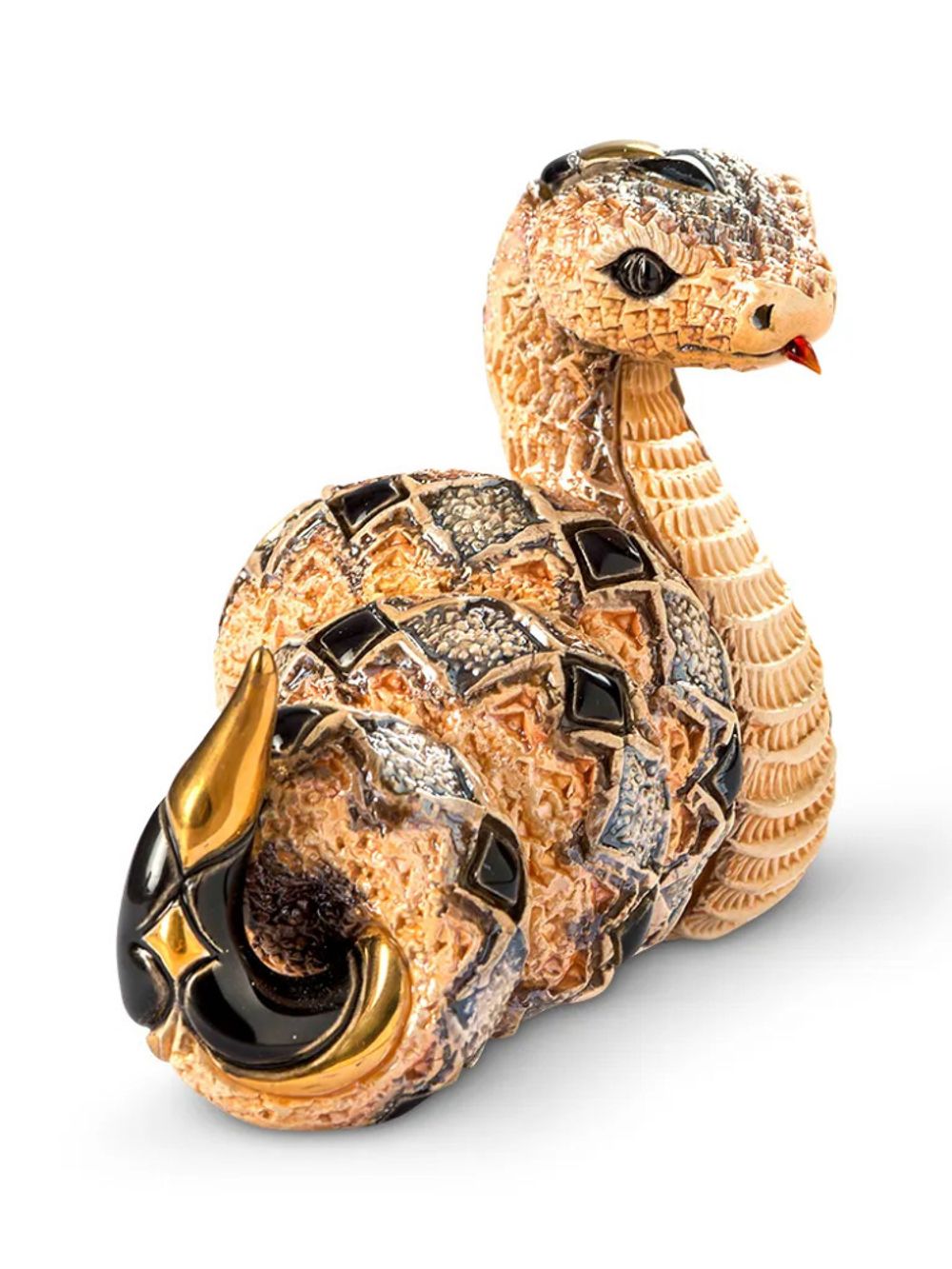 De Rosa Rinconada Статуэтка коллекционная Змея золотистая