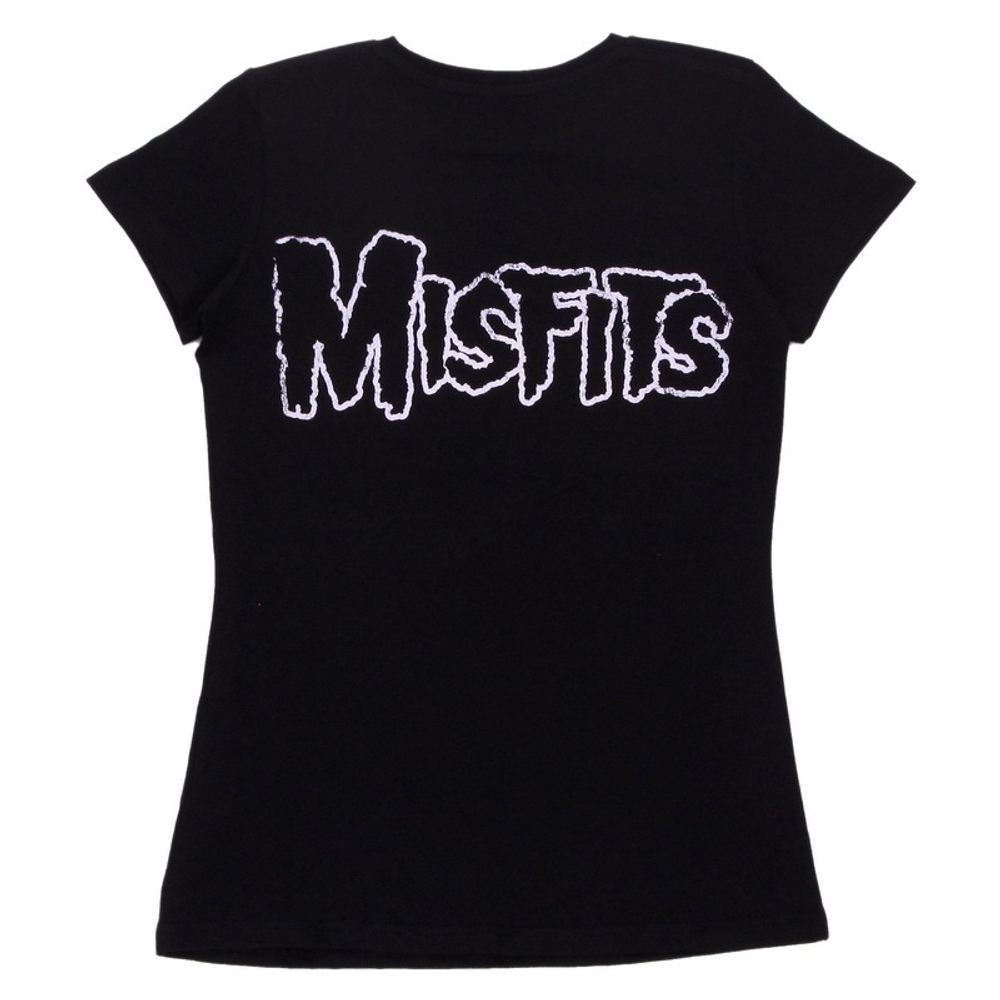 Футболка женская Misfits (череп Old school)