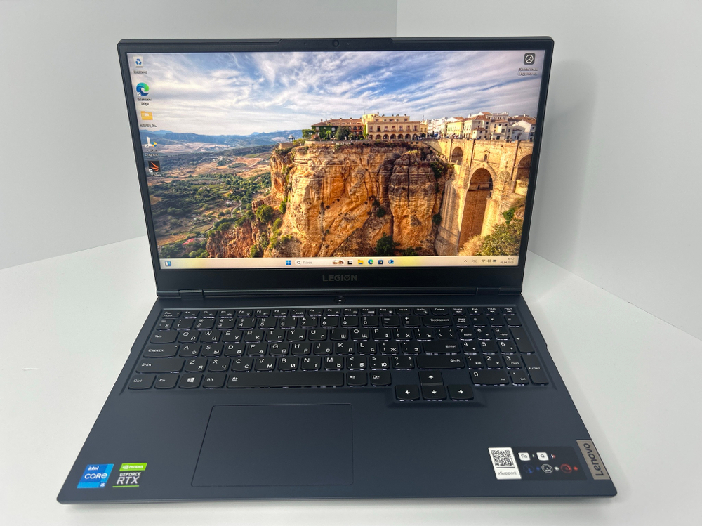 Ноутбук Lenovo Legion 5 15ITH6H (82JH009KRK) 15.6"/Intel Core i5-11400H/RAM 16GB/SSD 512GB/nVidia GeForce RTX 3060 6GB/1920*1080/IPS 165Hz/DOS/Подсветка кл-ры: LED/черный. Состояние: A1