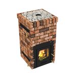 Дровяная банная печь Grill'D Retro World AISI 310 Short