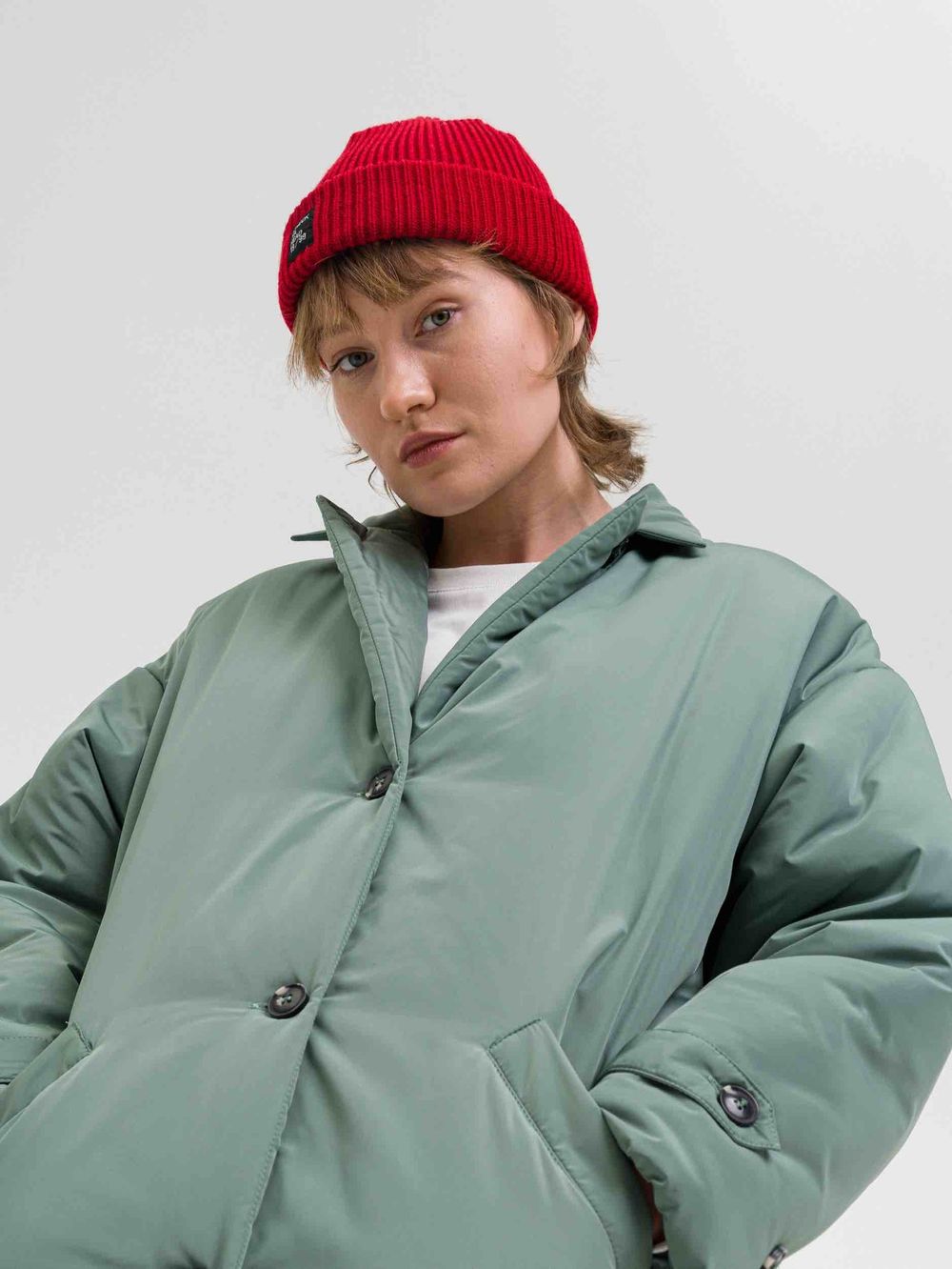 Плащ Утепленный FOS Женский Зеленый