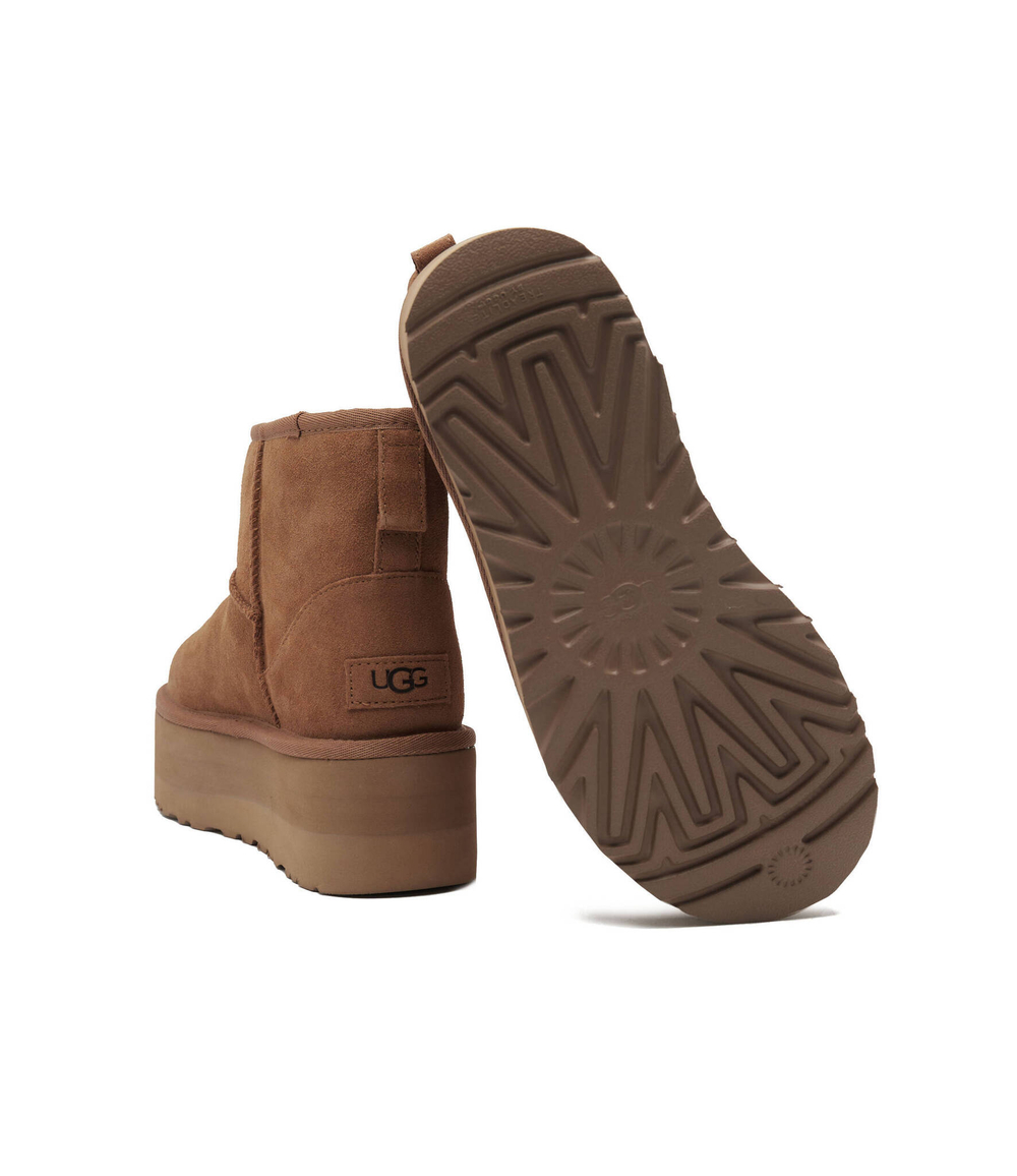 Кожаные угли classic mini platform UGG - коричневый(1134991)