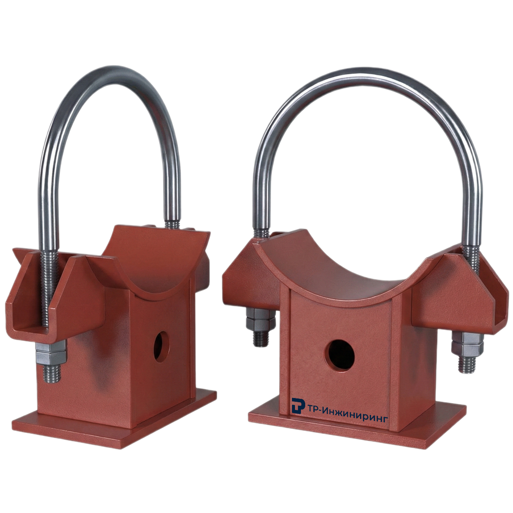 Опора скользящая однохомутовая 194х258х249х105 мм ОСТ 108.275.29-80