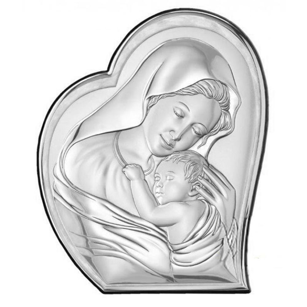 Миниатюра "Богородица с младенцем".