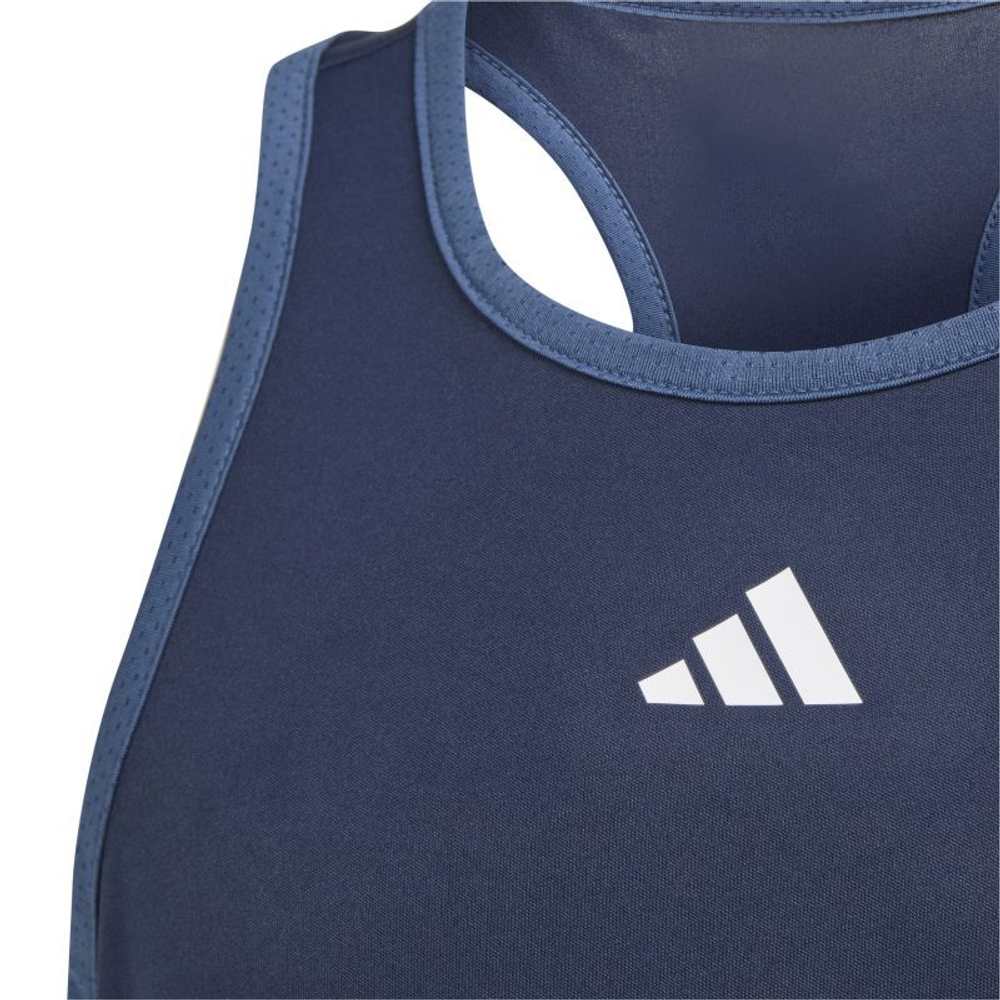 Футболка для девочки теннисная Adidas Club Tank Top - небесный