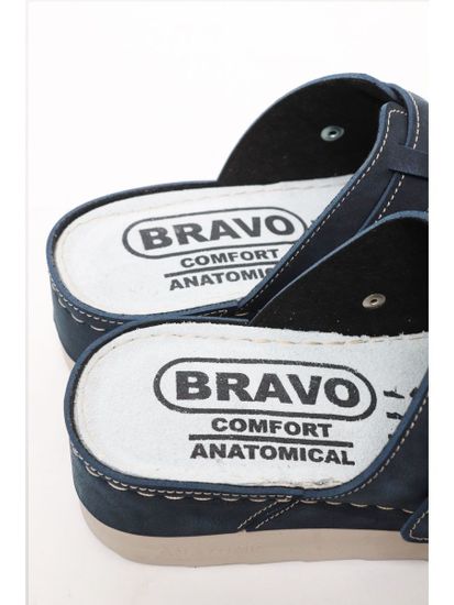 701 | "Aleksandra" | Темно-синие женские медицинские сабо с закрытым носом