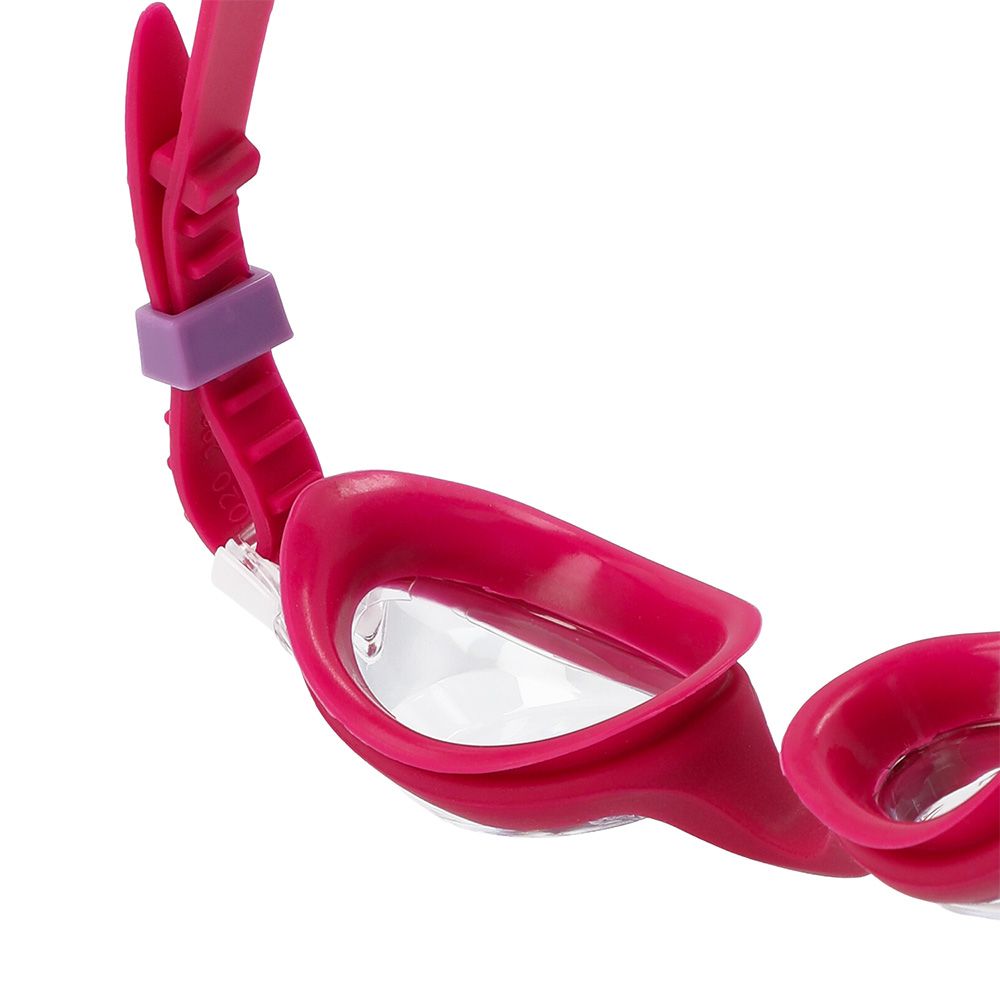 Очки для плав. детск. SPEEDO SKOOGLES Jr, 8-7500645003-C17CF, ПРОЗРАЧНЫЕ линзы, красная оправа