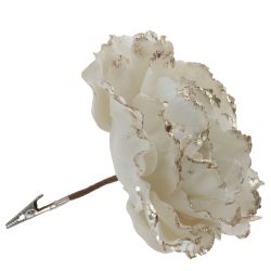 GAEM Цветок искусственный "Роза" (на клипсе), L15 W15 H17 см