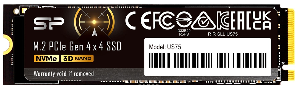 Накопитель SSD M.2 2280 Silicon Power SP01KGBP44US7505 1000 ГБ