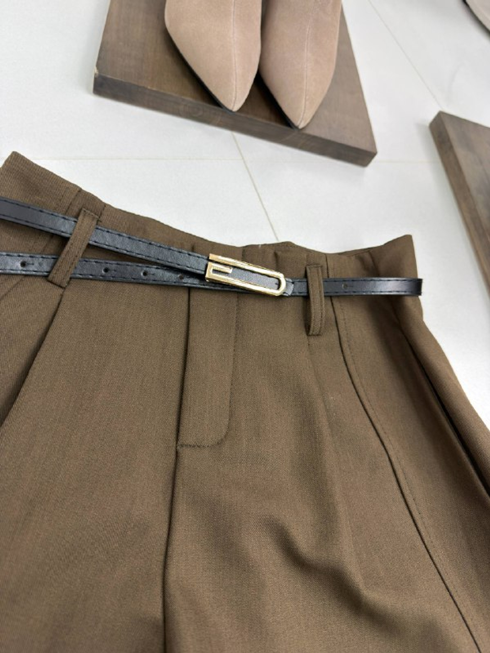 Шорты женские артикул 2537 цвет "шоколадный"