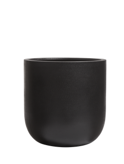 Кашпо TREEZ ERGO - Hard Rock - Цилиндрическая Чаша - Антрацит