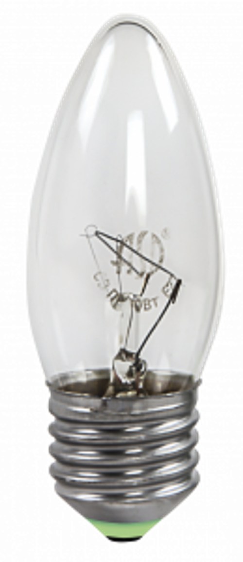 Стандартная лампа накаливания ASD CB B35 60Вт 220В Е27 прозрачная