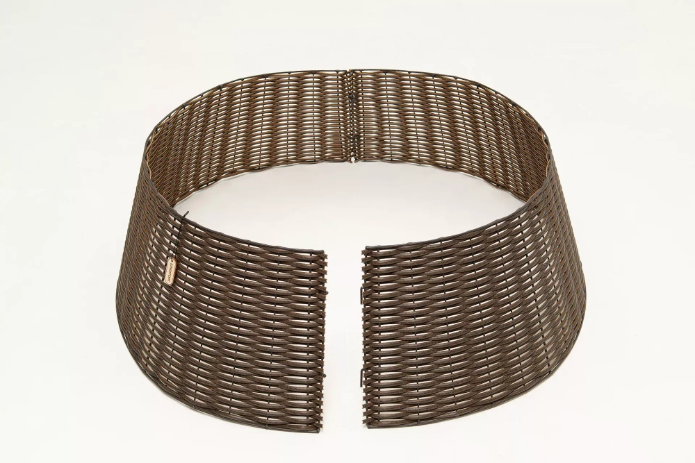 Корзина под елку Премиум Царская Лоза 87 см., разборная, лесной орех, ЕлкиТорг (87-222)