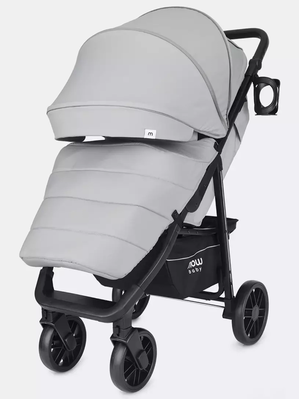 Коляска детская MOWBaby "RIDE" RA082 Silver