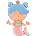 Шар (39''/99 см) Фигура, Принцесса Русалочка, 1 шт. в уп.