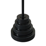 Столик кофейный sustainable collection, D38 см, серо-голубой/черный