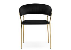 Стул на металлокаркасе Kamelia 1 black / gold