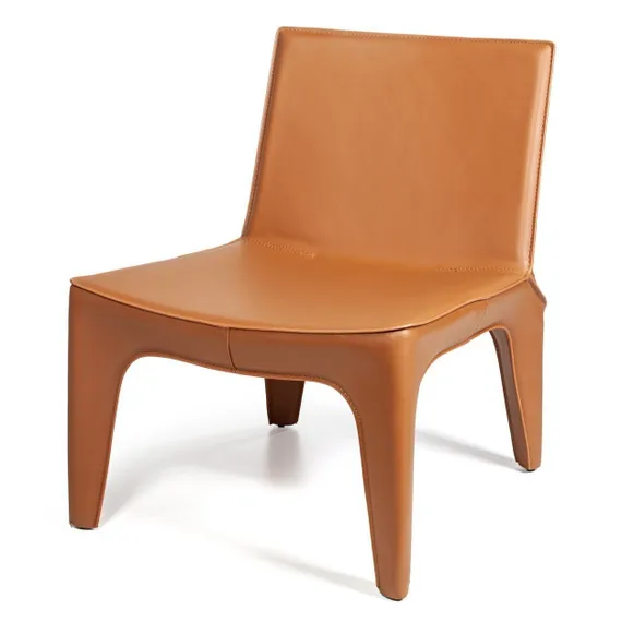 Лаунж-кресло Bocca, коричневая экокожа