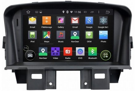 Магнитола для Chevrolet Cruze 2009-2012 - Carmedia EW-7016-P на Android 10, 4Гб+64Гб, CarPlay, 4G SIM-слот