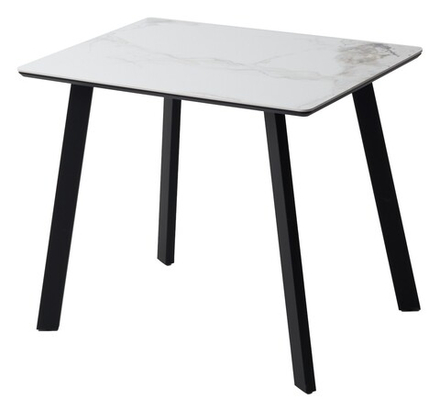 Стол М-City DISAUR Тик Так 90 Pandora Light Пандора, керамика, Черный каркас