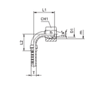 Фитинг DN 10 DKO-L (Г) 16x1.5 10 (90)