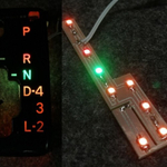Плата подсветки для селектора КПП Mark 2