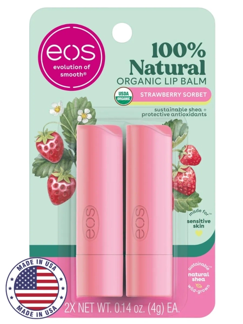 Бальзам для губ 1 клубничный сорбет