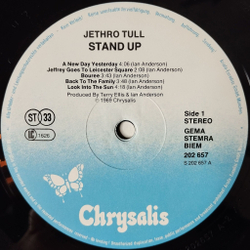 Винтажная виниловая пластинка LP Jethro Tull Stand Up (Germany 1980)
