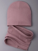 Шапка для девочки осенняя и снуд