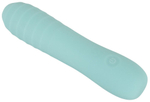 Аквамариновый мини-вибратор Straight Vibrator - 16,4 см. (Цвет: аквамариновый)