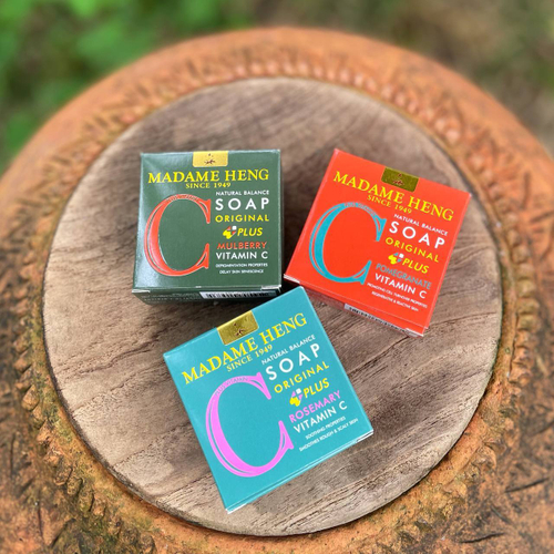 Мыло натуральное для тела с гранатом и витамином С Natural Balance Soap Original Plus Pomegranate Vitamin C Madame Heng