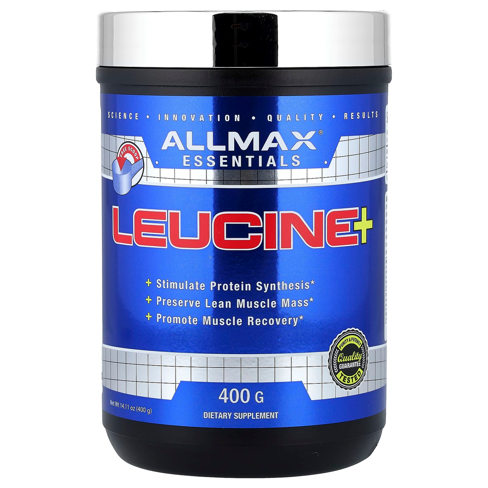ALLMAX, Essentials, лейцин +, 400 г (14,11 унции)