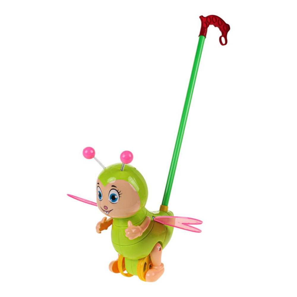 Каталка на палке Жук 56см, пакет 345