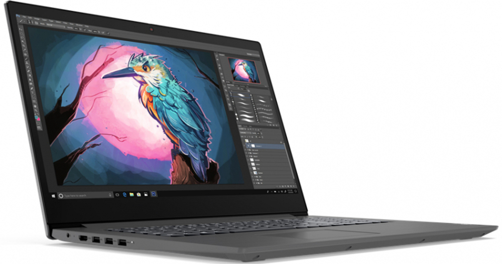 Ноутбук Lenovo V17-IIL 17.3" FHD IPS AG i3-1005G1/4Gb+4Gb/256Gb SSD/UHDG/NO ODD/W10P/Grey Steel 82GX0082RU
