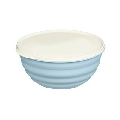 Миска круглая "Latina" 1,1л с крышкой (голубой)