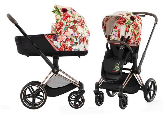 Детская коляска Cybex Priam IV 2 в 1 Spring Blossom Light