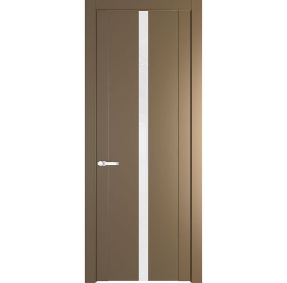 Межкомнатная дверь эмаль Profil Doors 1.8P перламутр золото стекло лак классик