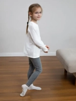 Белый лонгслив летний для девочки