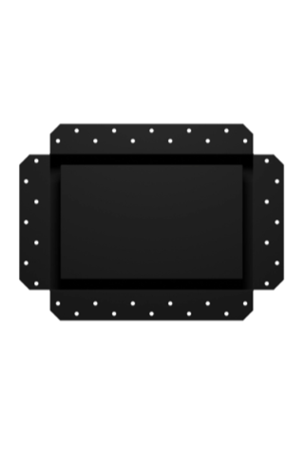 Решетка вентиляционная SGR 300х200 окраш.сталь Matt black ERA