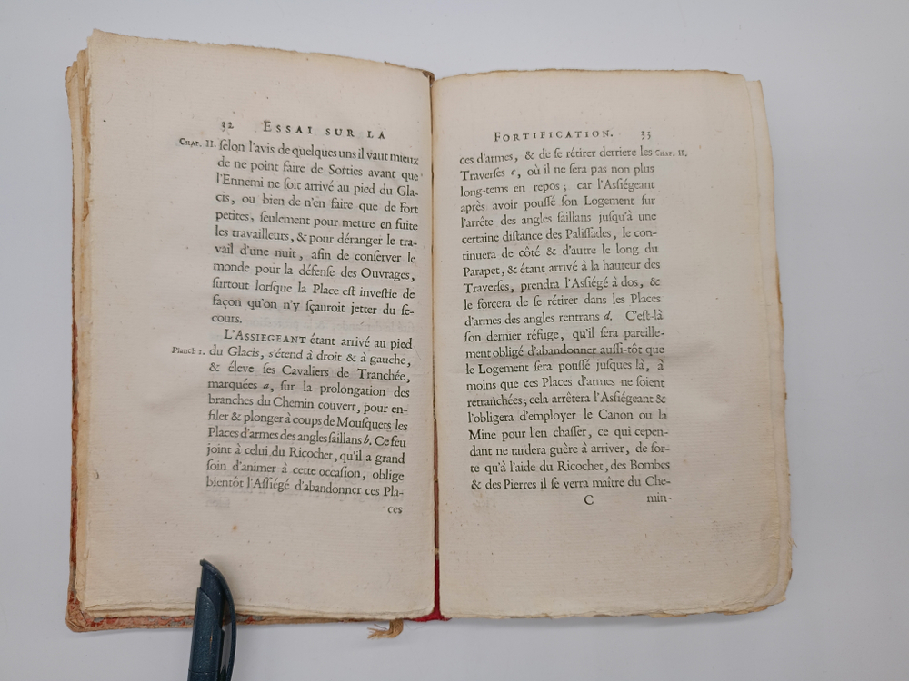 "Essai sur la fortification. Эссе об укреплении.". Henrik Horft (Генрих Горст ). 1744 г.