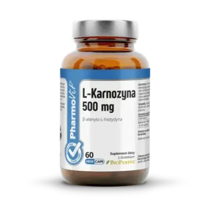 Pharmovit Clean Label L-Carnosine 500 мг, 60 капсул