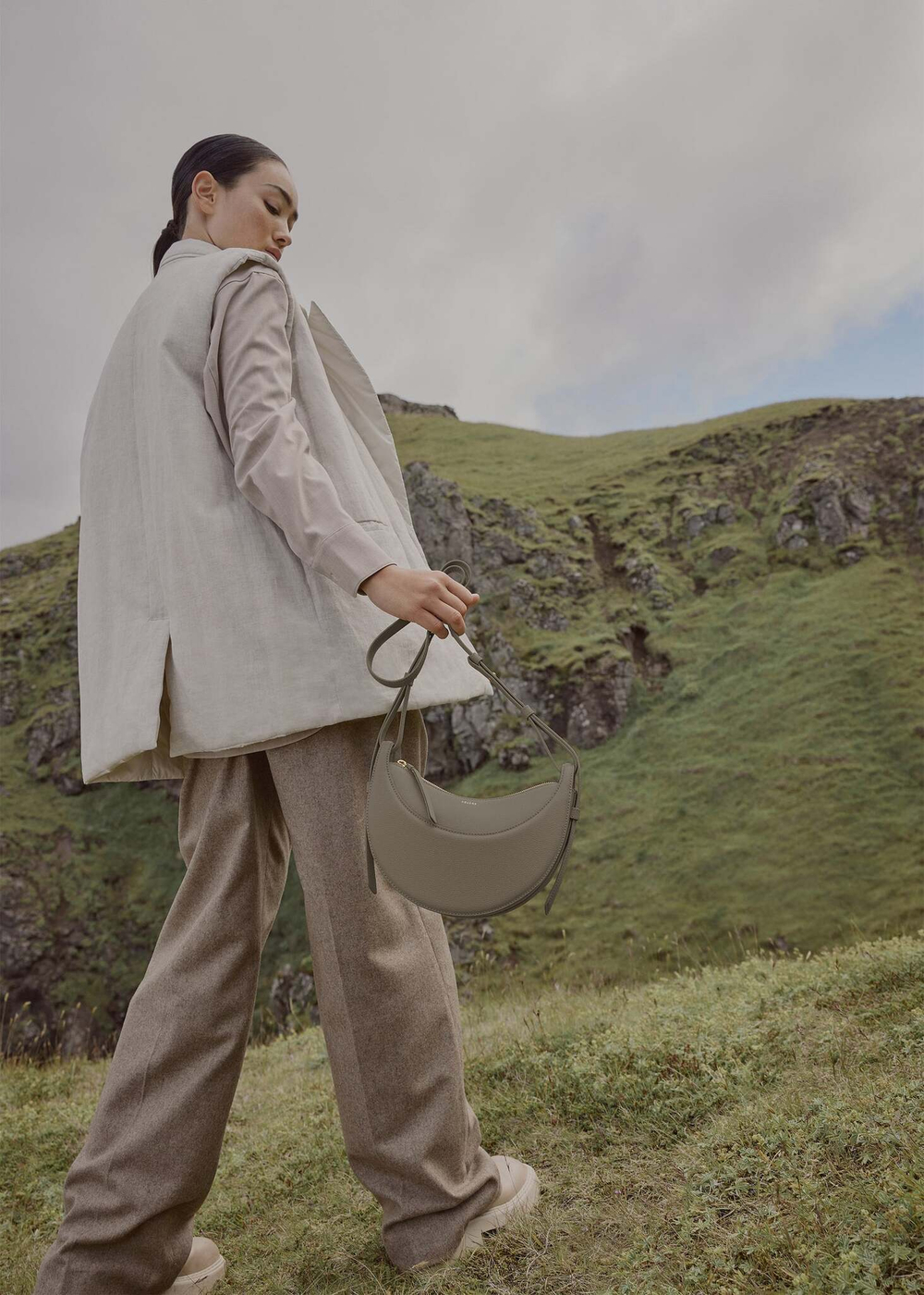 Сумка Polene Numero Dix EDITION TEXTURED OLIVE