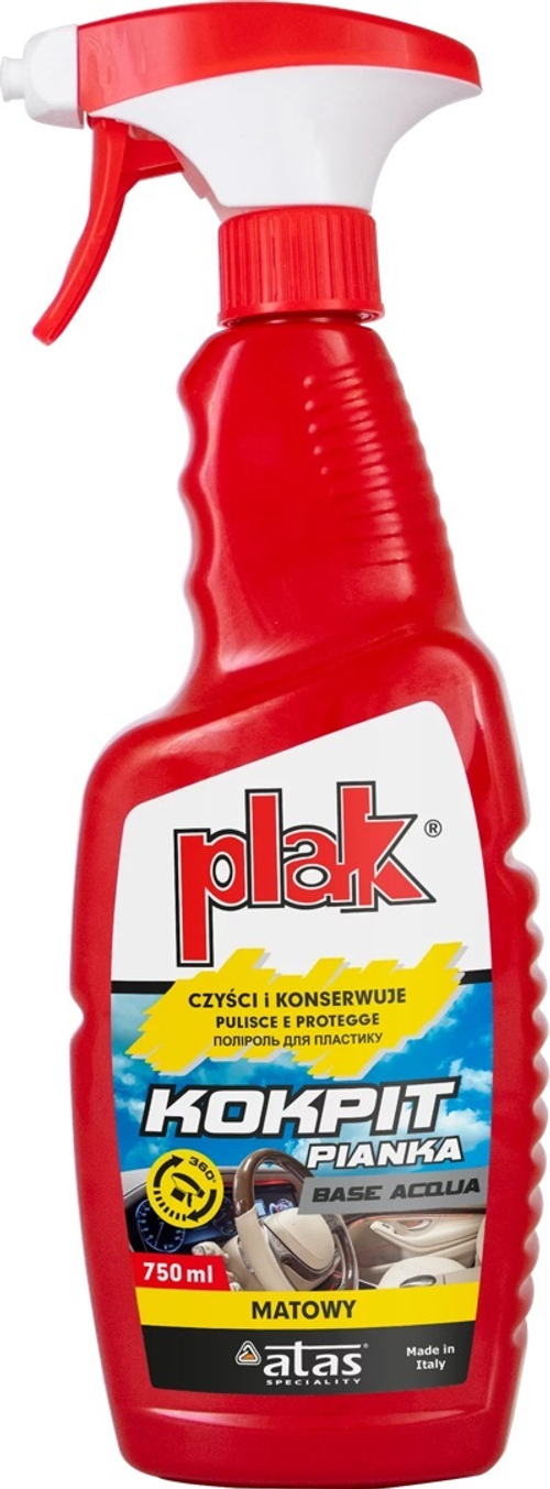 Полироль пластика Kokpit матовый на водной основе 750мл PLAK