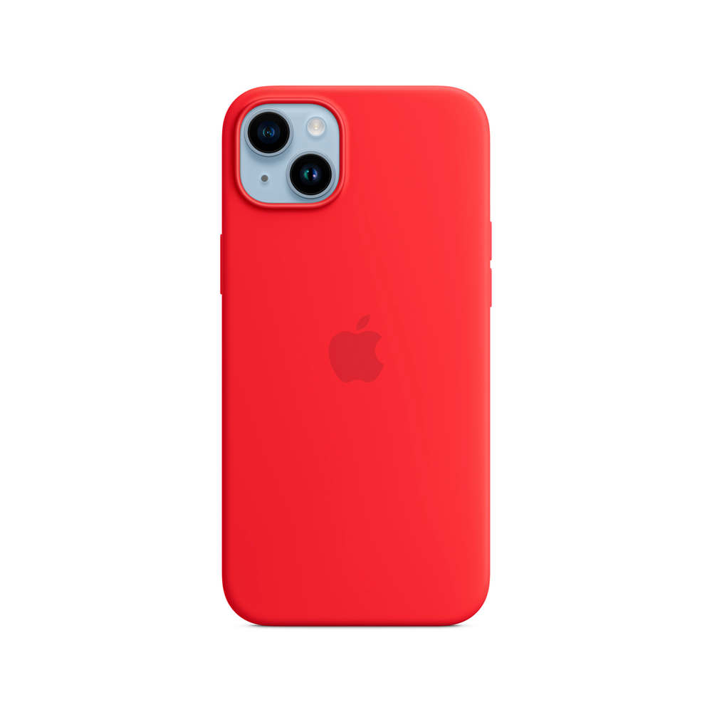 Силиконовый чехол с поддержкой MagSafe Apple Silicone Case для iPhone 14 Plus, Red (Красный)