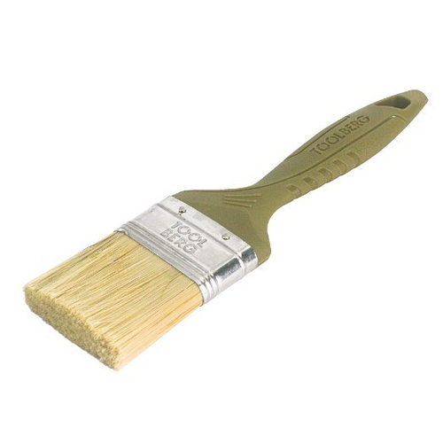 Кисть плоская Микс  - СТАНДАРТ  50мм / смесь.щет, Пласт.руч. TOOLBERG  (Лакра) 0111223
